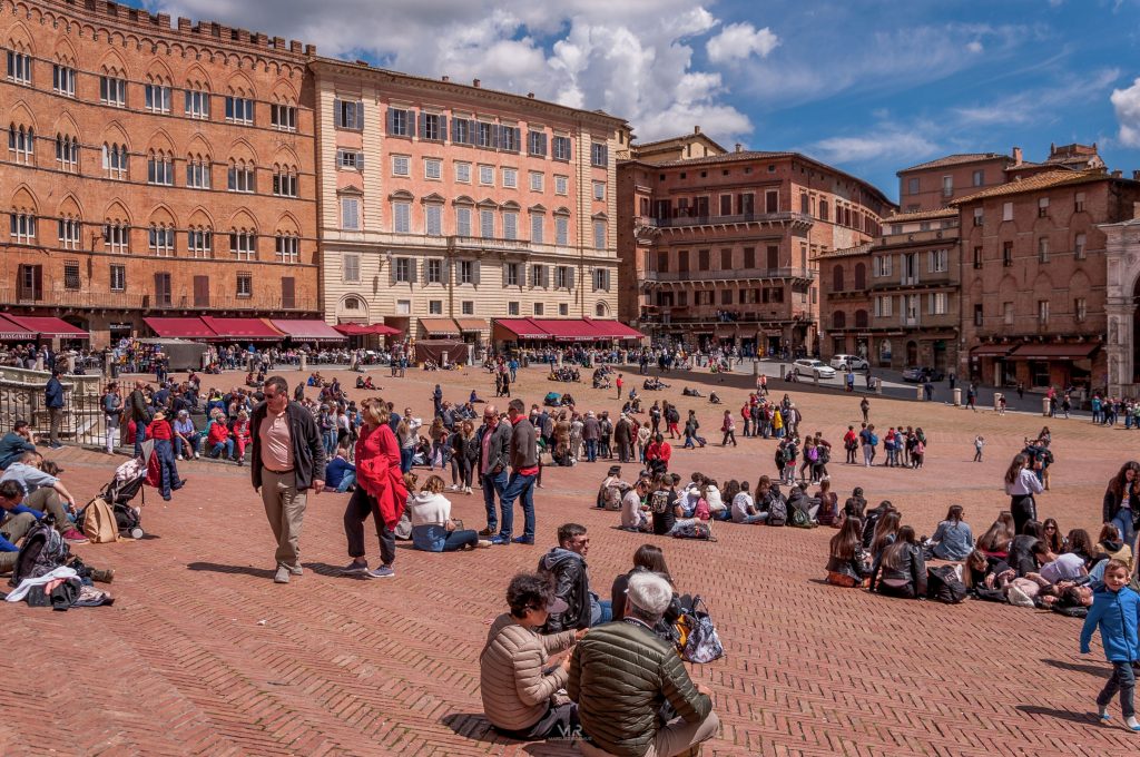 Włochy Siena Toskania Piazza del Campo