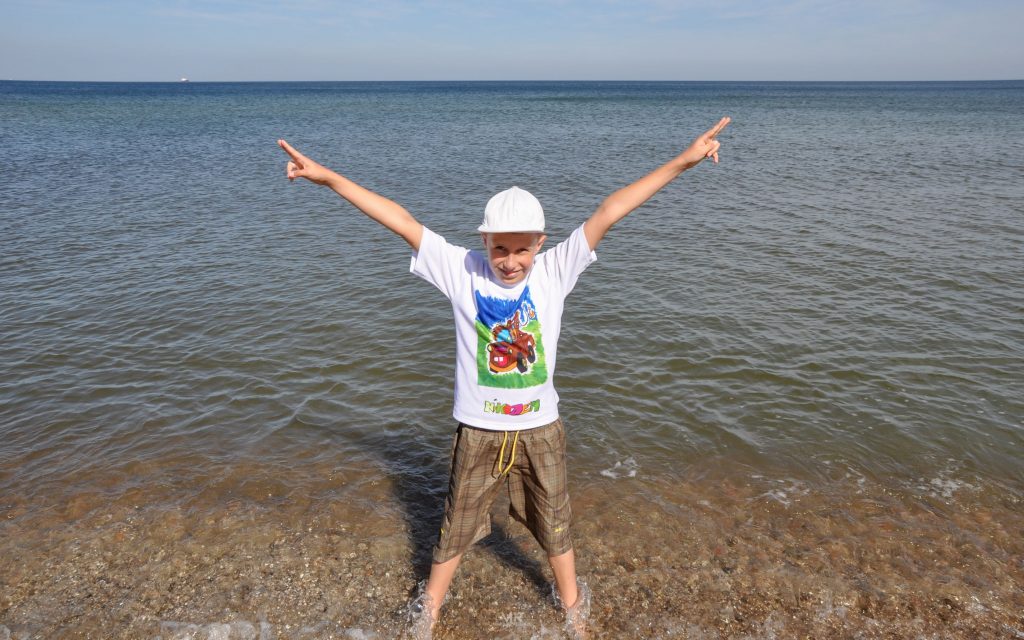Westerplatte plaża morze Bałtyckie Podróżuj z nami Rozmusiakami