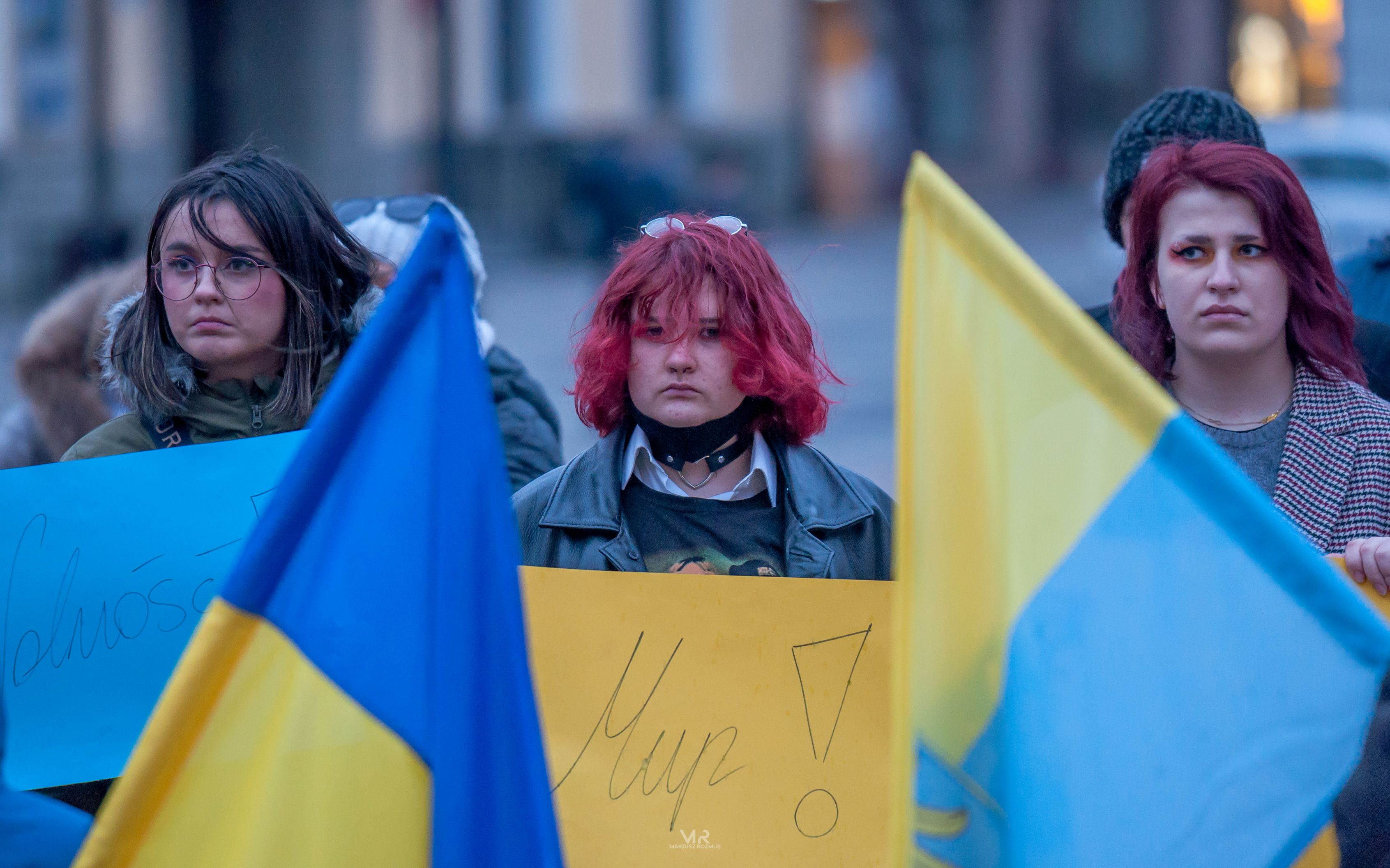 Manifestacja poparcia dla Ukrainy – Rybnik 23.02.2022.